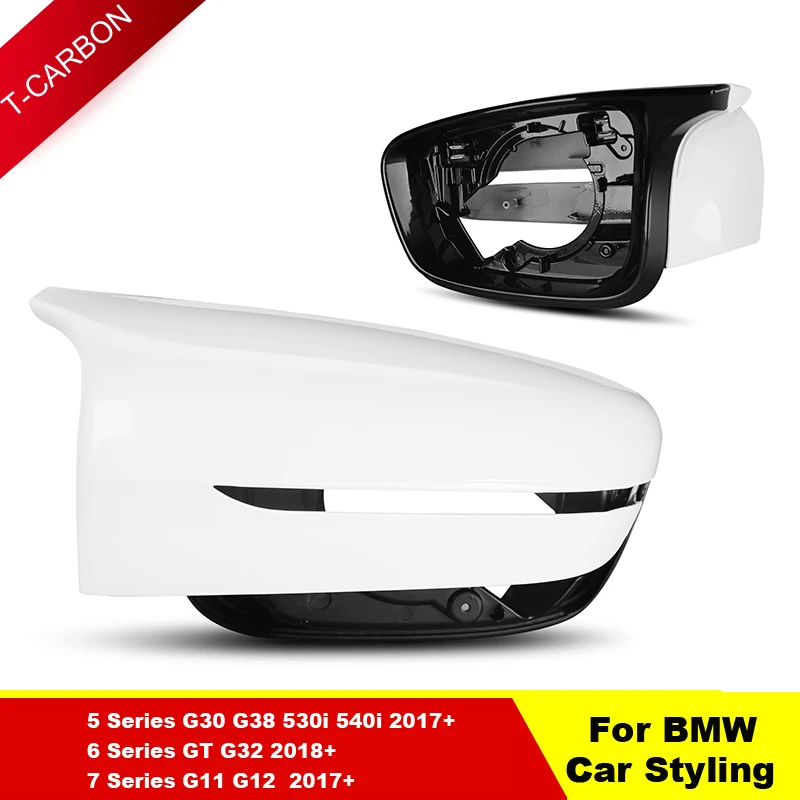 Замена зеркал из углеродного волокна крышки оболочки для BMW 5 6 7 серии G30 G38 530i 540i GT