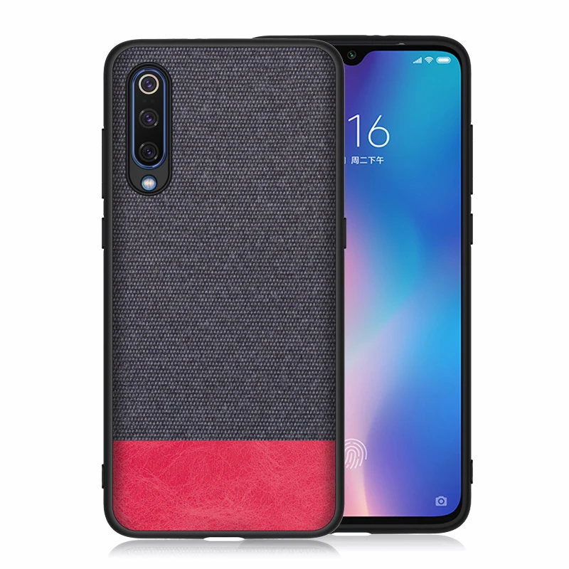 Чехлы для Xiaomi 9 8 мягкий силиконовый чехол из ТПУ и холста модный тканевый Mi9 Mi SE Pro