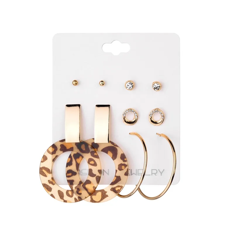 2 пары женские серьги подвески из акрила|Серьги-подвески| |