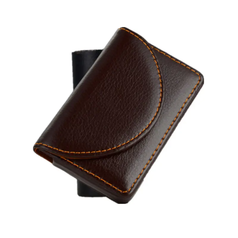 BYCOBECY 2020 Women And Men Business Name Card Holder Magnet Big Capacity Classic Style Box PU Fashion ID Case Wallet | Багаж и сумки