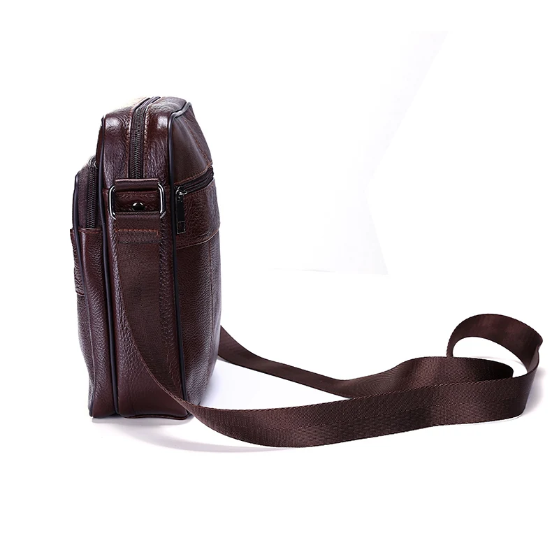 2016 Новый Бренд Натуральная Кожа Мужчины сумка Старинные Коровьей Crossbody Сумки для