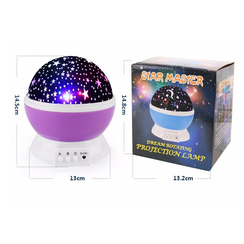 Новинка светящиеся игрушки для малышей Детская лампа сна проекционная звездное