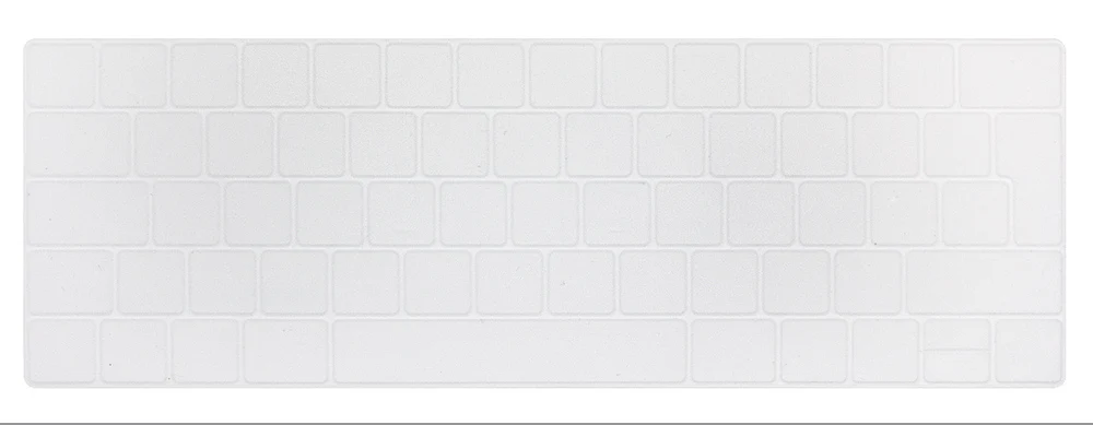 clear Чехол-клавиатура для нового Macbook Pro retina 13 15 с сенсорной панелью, силиконовая для компьютерной клавиатуры - Цвет: clear