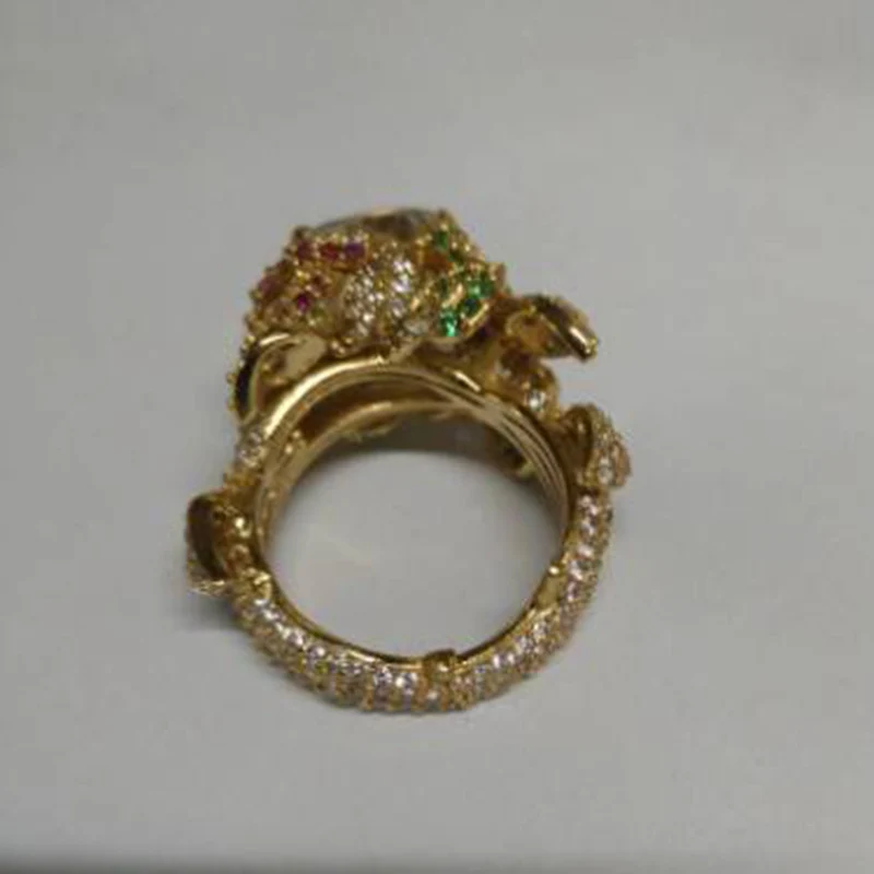 Новое поступление Qi Xuan_Luxury Synthesize Flower Finger Rings_Plated Rose Gold Luxury Rings_Factory прямые