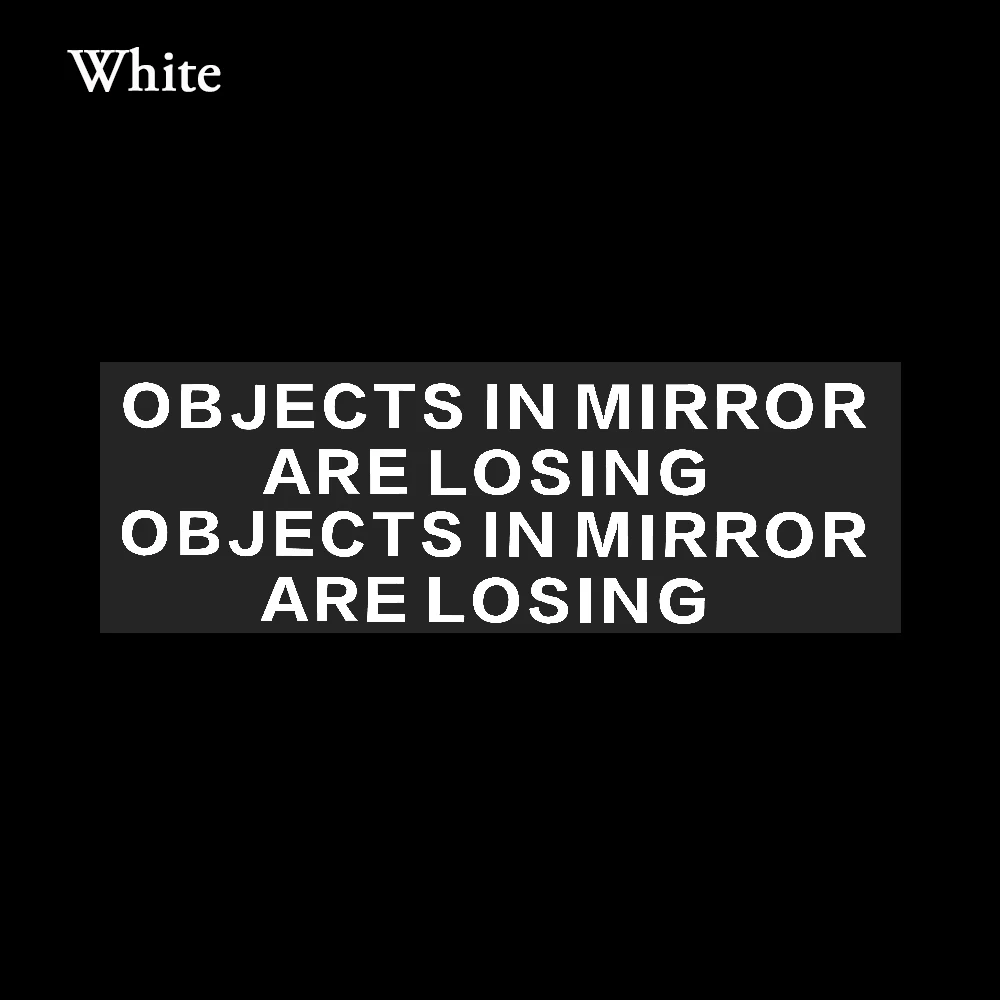 1 пара предметов в зеркале проигрывают Смешные Автомобильная наклейка