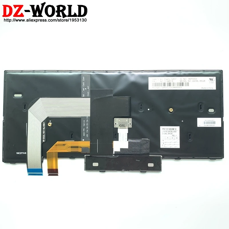 Клавиатура новая Оригинальная с английской подсветкой для ноутбука Lenovo Thinkpad T470