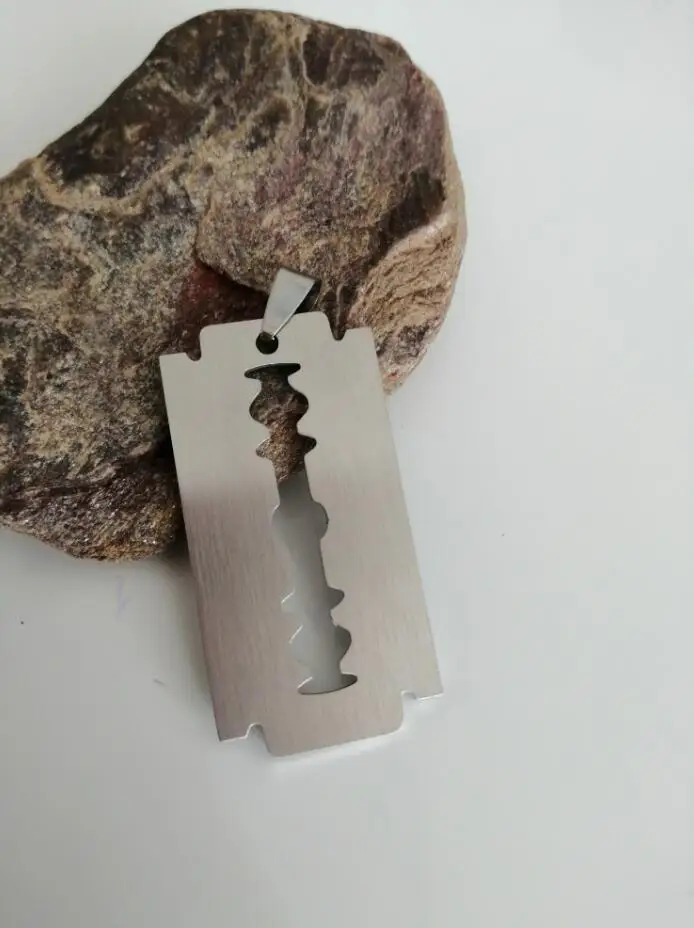 Новое поступление Мужская подвеска из нержавеющей стали серебристая цепочка с