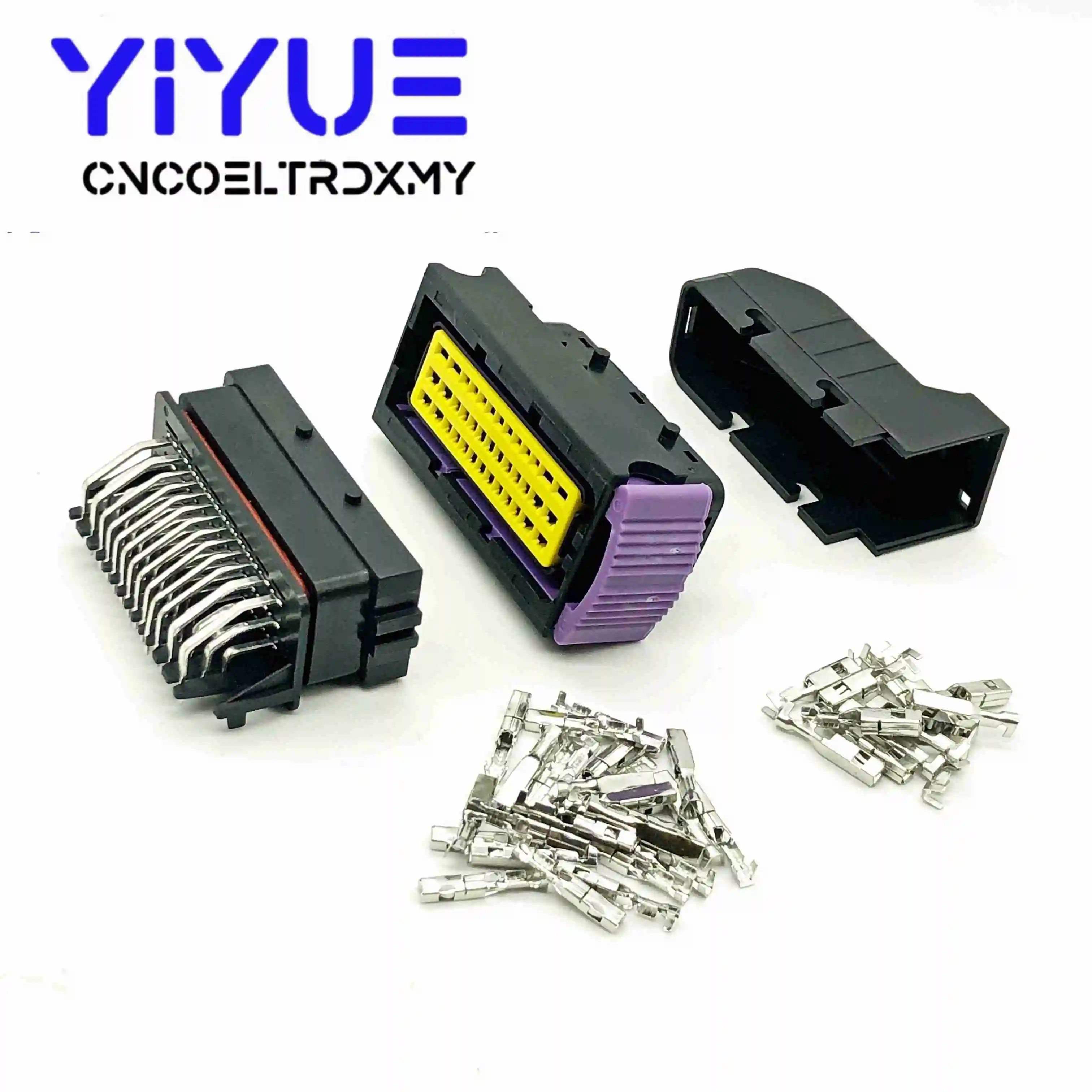 Male and Female 5/10 наборы 39 Pin ECU герметичный автомобильный FCI авто разъем PCB система управления мужской женский 39p разъемы для ЭБУ с клеммами - Цвет: Male and Female