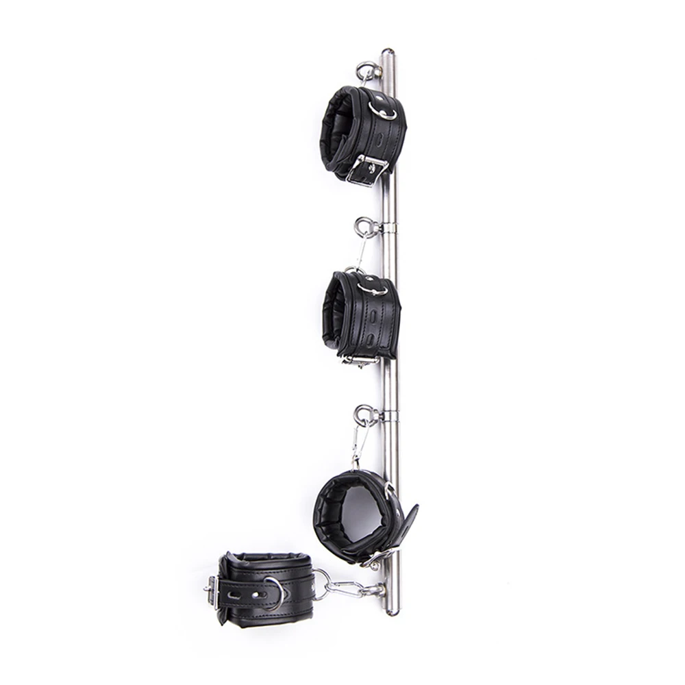 Металлический разбрасыватель из нержавеющей стали|spreader bar cuffs|metal cuffs bdsmhandcuffs bondage |