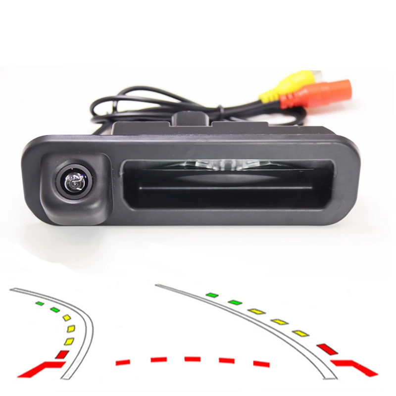 Dynamic Tracks Car Parking Trunk Handle Rear View Camera For Ford Focus hatchback sedan Ford Focus 2012 2013 Focus 2 Focus 3