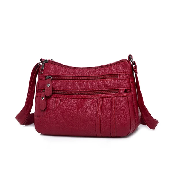 shoulder bag 5 Annmouler модная женская сумка через плечо из искусственной кожи черная мягкая сумка-мессенджер для девочек дизайнерские женские сумки кошелек - Цвет: shoulder bag 5