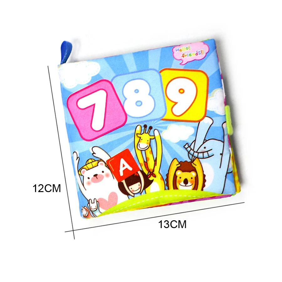 

water cloth book 3pcs/lot 123 digital ABC letters cartoon colorful reading book,waterproof soft early educational toy for baby
