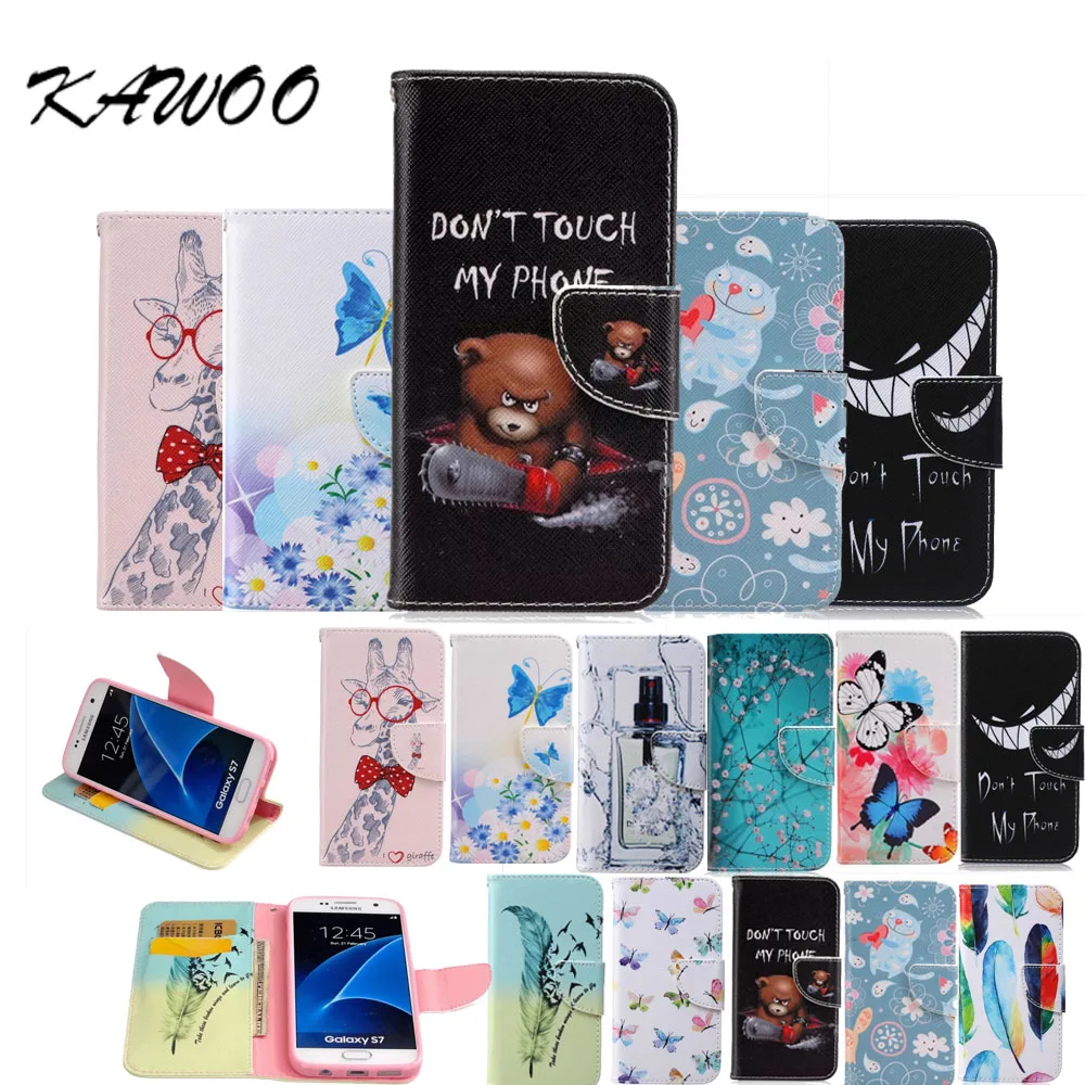 Магнитный флип чехол из пу кожи S3 S4 S5 S6 бумажник с подставкой для Samsung A3 A5 J1 Ace J2 Note 3