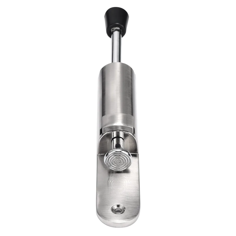 

Silver Stainless Steel Telescopic Door Stopper Spring Loaded Step-On Door Holder with Screw Mayitr