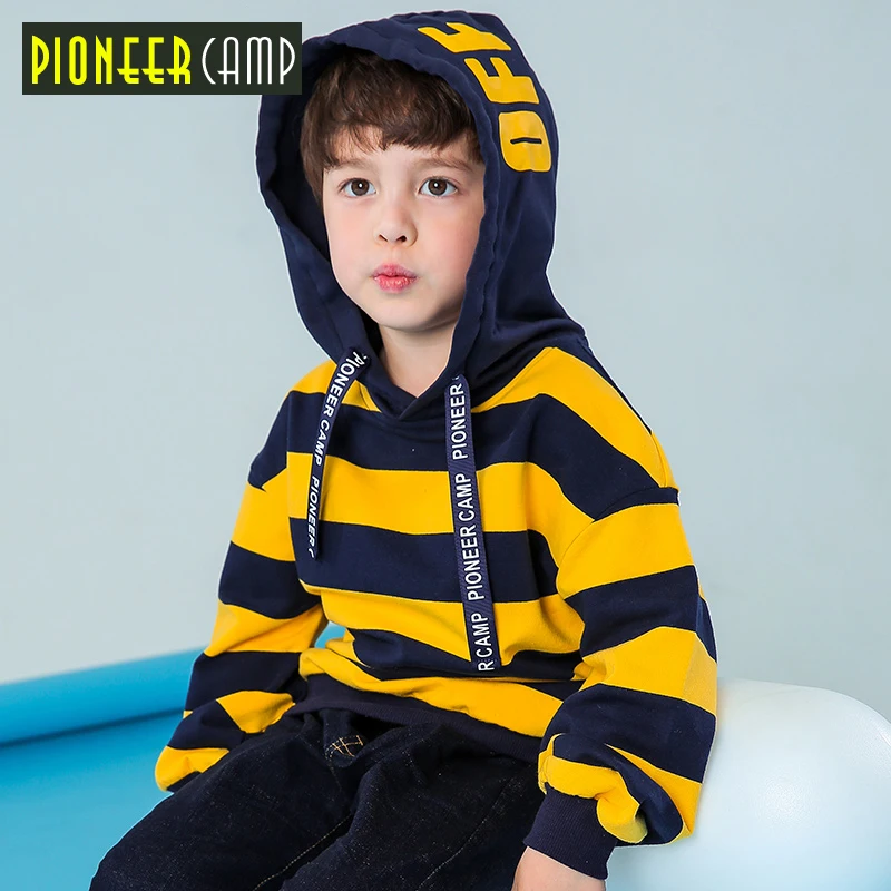 Пионерский лагерь новая коллекция одежды для детей полосатые толстые футболка