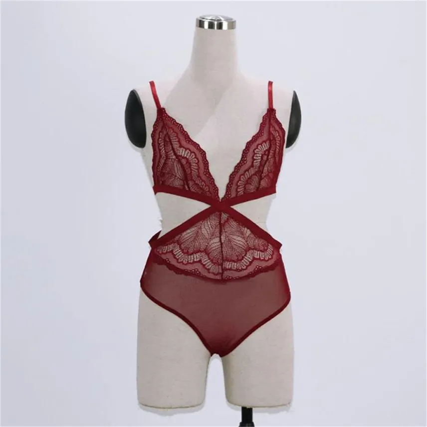 Кружевная женская ночная рубашка пижамы Ночное эротическое нижнее белье халат