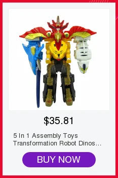 Деформационная игрушка 5 в 1 динозавр Ranger Megazord собранные динозавры робот фигурки детей подарки на день рождения