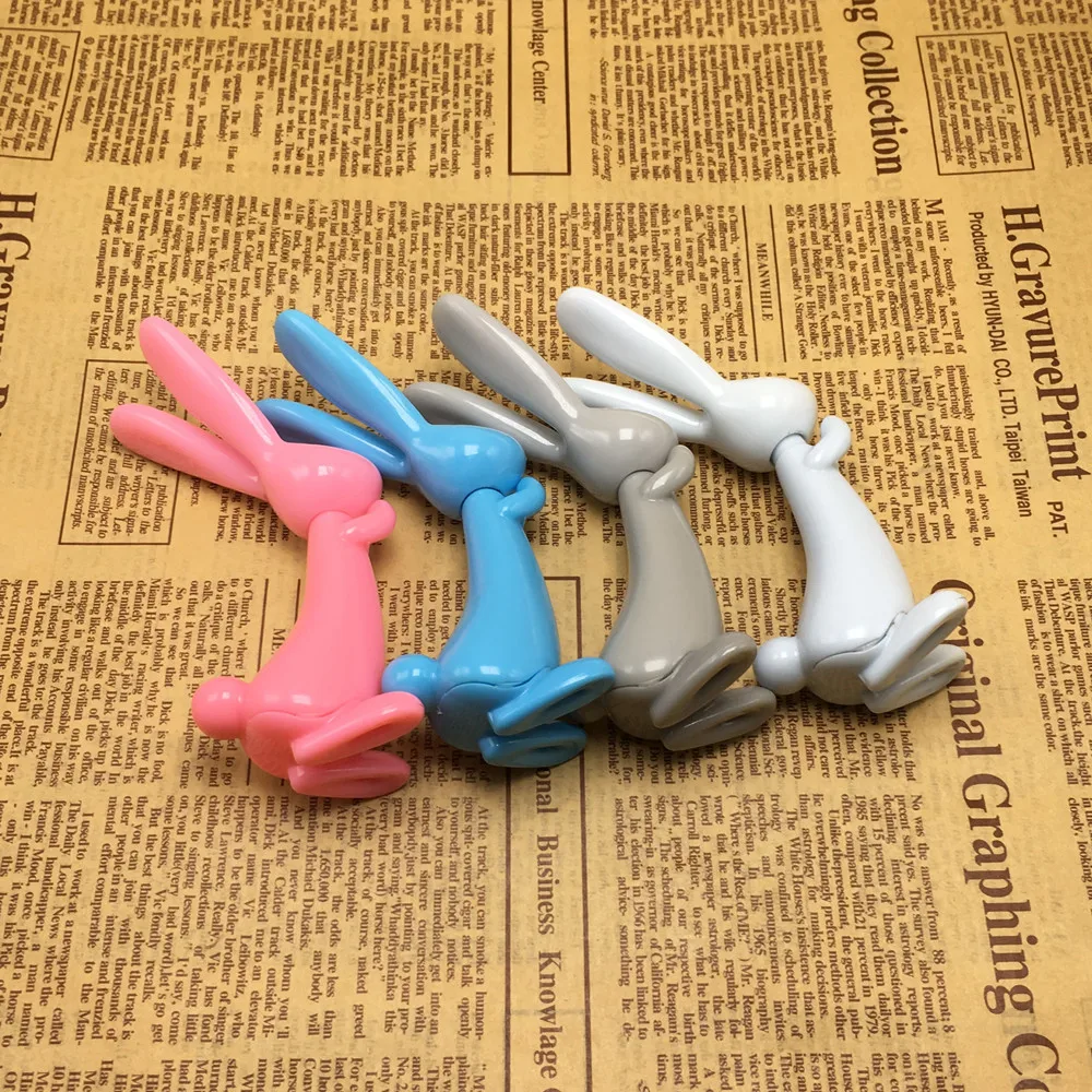 Coloffice креативный милый кролик Банни форма пластиковая шариковая ручка 1 мм черные