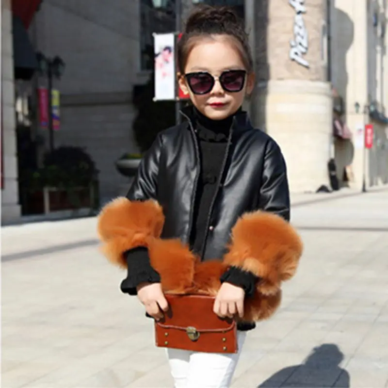 Новая зимняя одежда на хлопчатобумажной подкладке пальто Обувь для девочек 2017 с