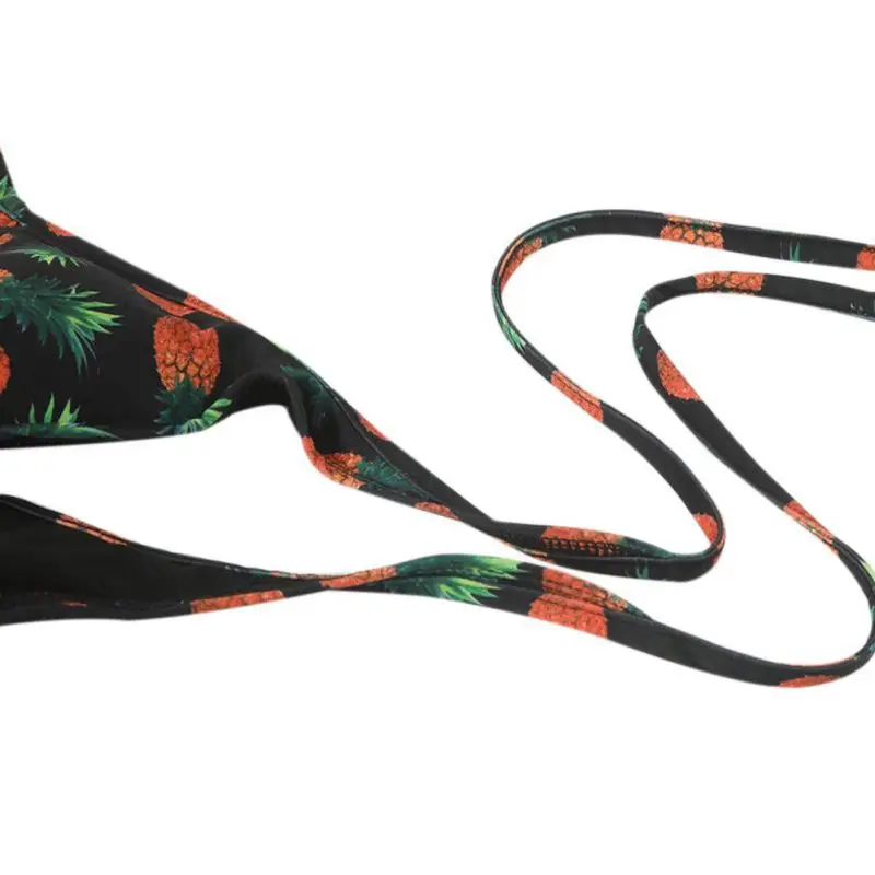 

Sexy Womens Padded Pineapple Bikini Sets Bandage Summer Swimsuit Bathing Suit Swimwear Beachwear