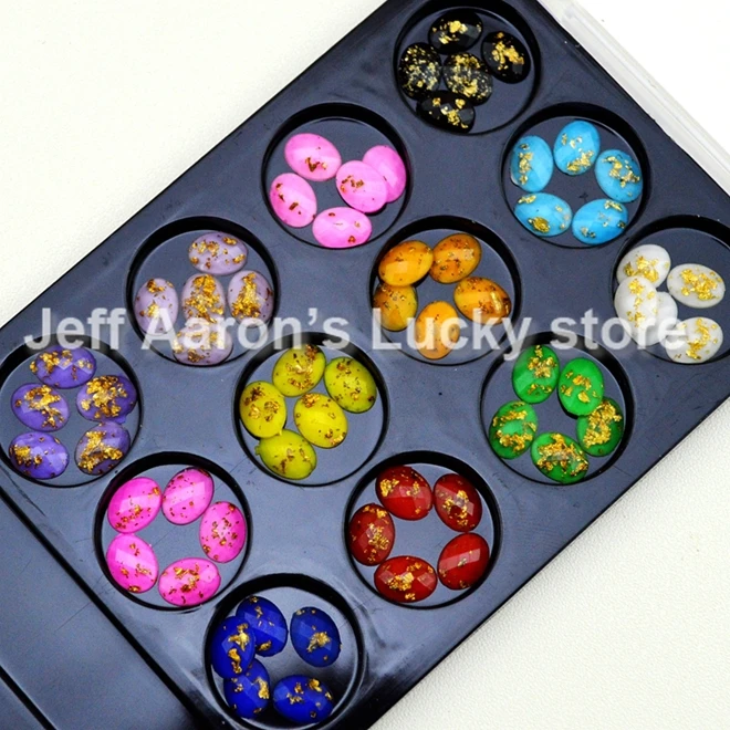 60 шт 3D сотовый телефон инструменты для украшения ногтей овальная плоская задняя