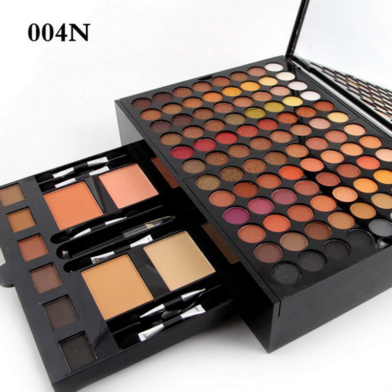 180 Colors Makeup Kit Full Professional Eyeshadow Palette Matte Long Lasting Eye Shadow Pallete Brush Eyebrow Powder Blusher Set |