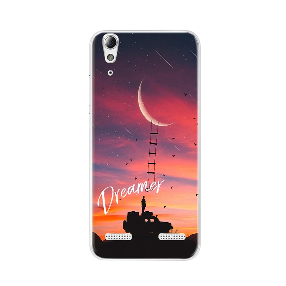 Чёрный матовый Чехол для lenovo K3 A6010 Plus A6000, мягкий силиконовый чехол с милым рисунком для lenovo Vibe K3 A 6000 Lemon K3 K30-T A 6010 Coque - Цвет: Чёрный матовый
