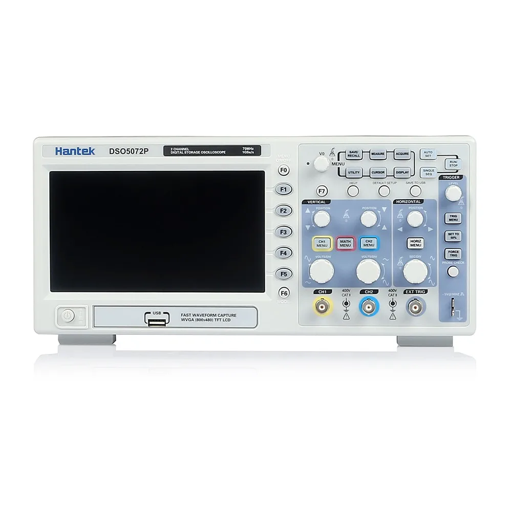 Hantek DSO5072p Osciloscopio 2 канала 70 МГц цифровой осциллограф USB LCD 1GSa/s 40K портативный