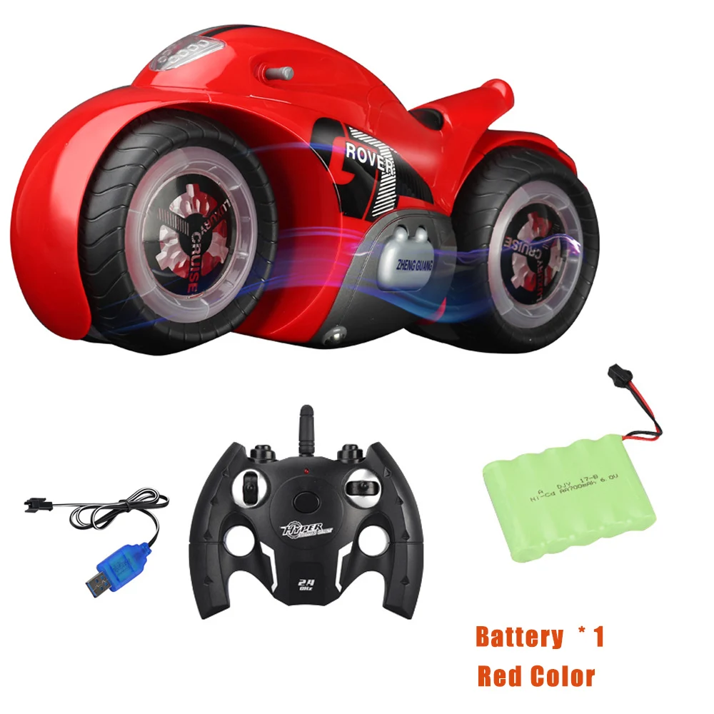 red 1 battery 2,4 г электродвигатель мотоцикла RC мини мотоцикл Детский Мини Мото RC Drift мотоцикл Блестящий светодиодный светильник 20 минут - Цвет: red 1 battery
