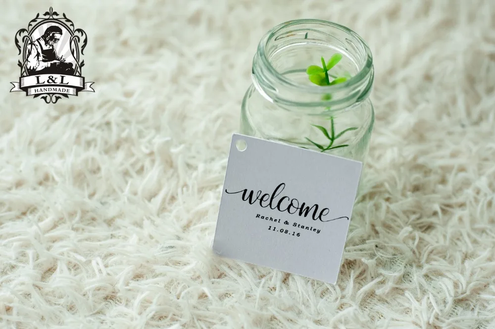 

#43 200 шт 5x5 см квадратная крафт/белая бумажная этикетка для свадебного торжества бирки на заказ Свадебная наклейка