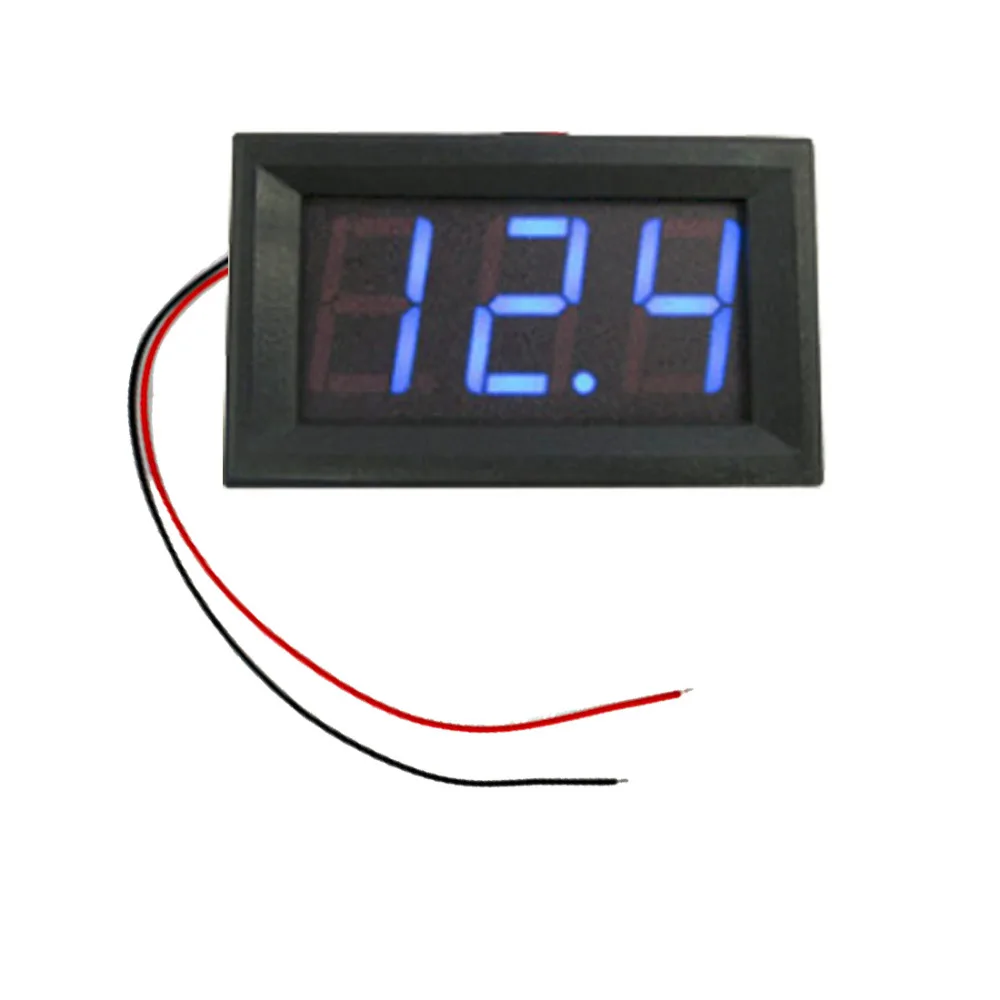 

Voltage indicator 0.56 inch LED display DC 4.50v-30.0v Household voltmeter 2 line red and black Digital voltmeter