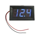 3 провода синийкрасныйзеленый Мини цифровой вольтметр 0,56 дюймов 4,5 в-30 в измеритель напряжения светодиодный экран электронные детали аксессуары