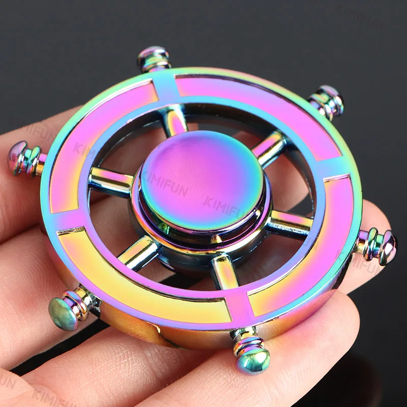 Металлический тройной Спиннер на руль Captain Steering в виде радуги для снижения