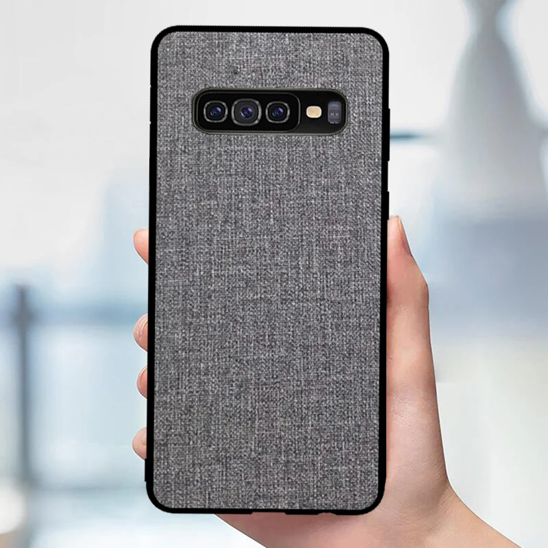 Для samsung Galaxy Note 8 чехол 9 10 тканевый мягкий силиконовый защитный противоударный