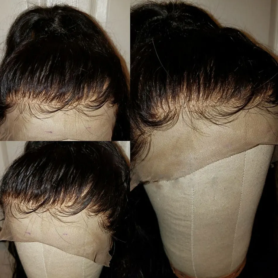 Парики из натуральных волос на кружевном фронте предварительно сорванные