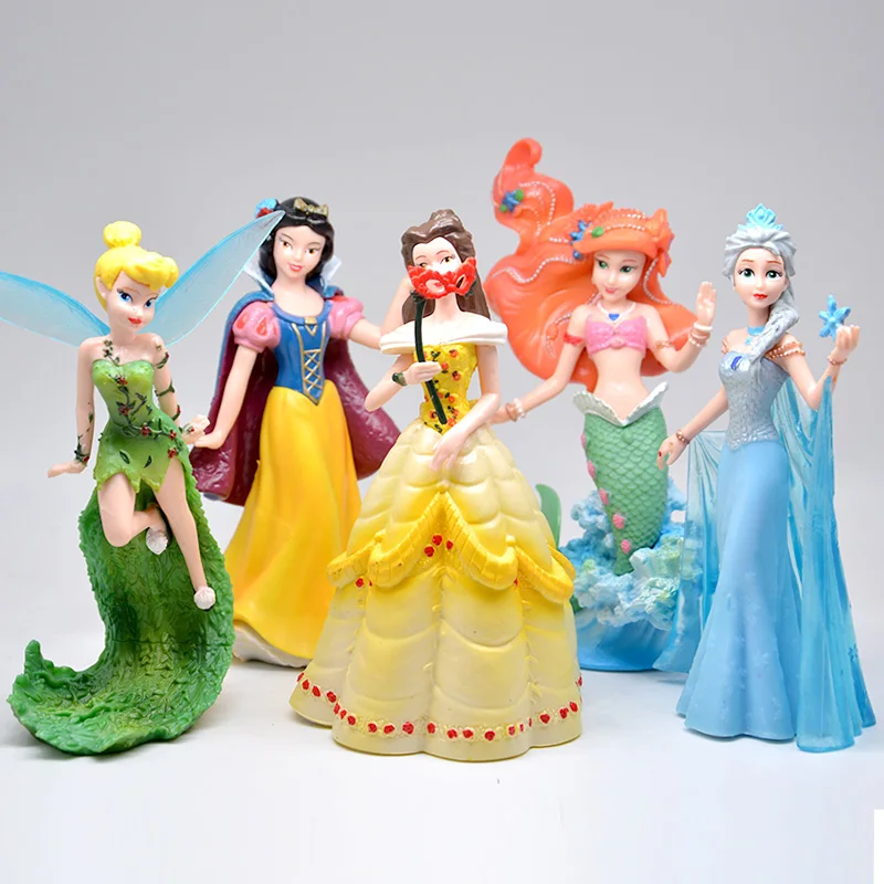 Фигурки Принцессы Disney 5 шт./лот 10 13 см экшн фигурки Холодное сердце Эльза Анна