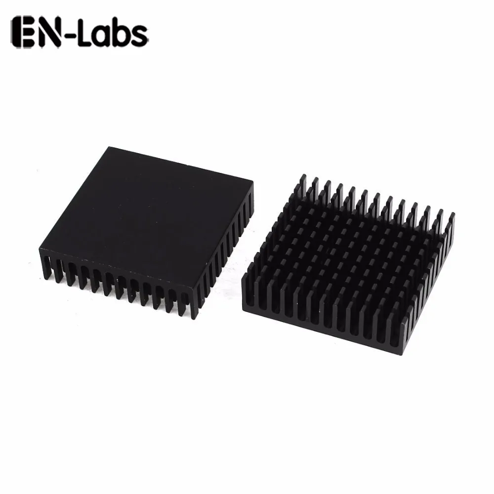 

En-Labs New 2 pcs Black 40x40x11mm Aluminum Heat Sink Radiator Heatsink for CPU,GPU, Electronic Chipset heat dissipation