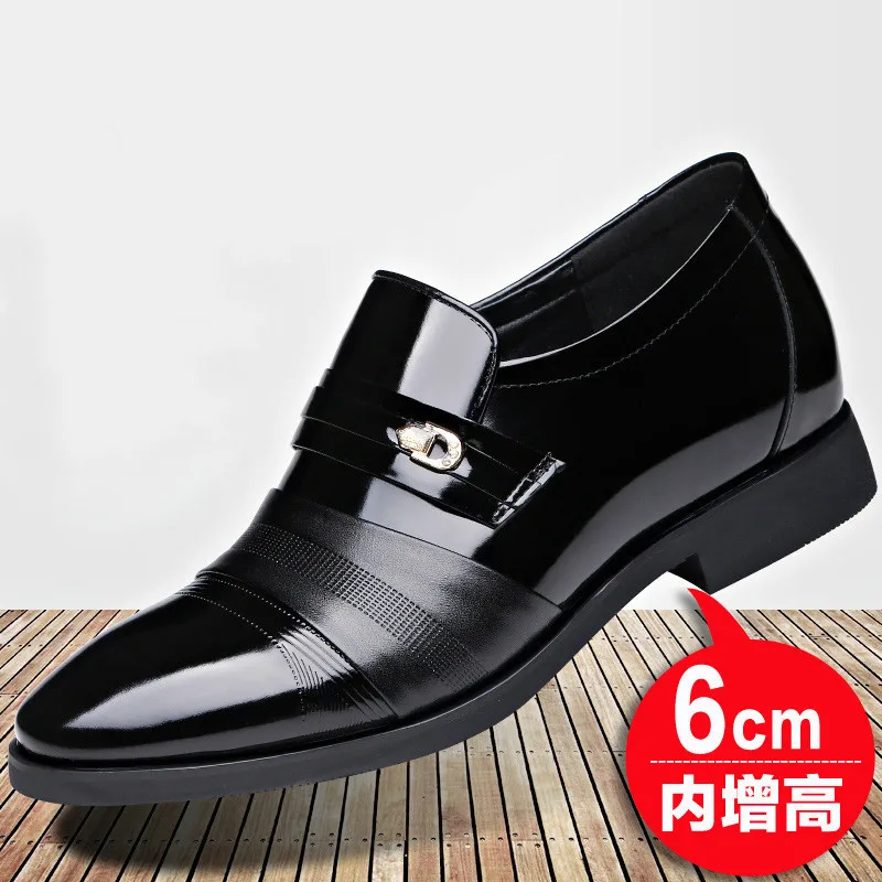 6cm Men's Height Increase Shoes High Quality Genuine Leather Dress Business Formal Men Office | Обувь
