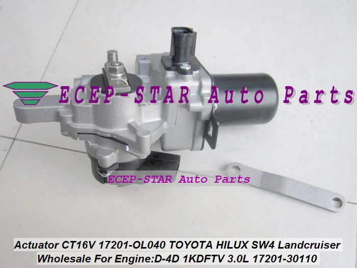 Турбо привод CT16V 17201 30110 0L040 OL040 для Toyota Fortuner Hilux Land Cruiser 3.0D 1KD FTV 171HP|Воздухозаборники|