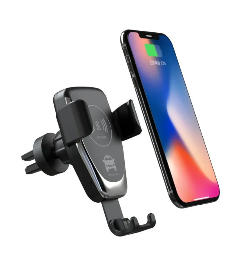 10 Вт автомобильное беспроводное зарядное устройство Qi для iPhone Samsung быстрая