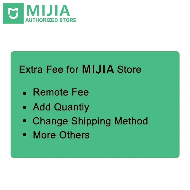 

Extra Fee for Xiaomi MiHome Store [Remote Fee / Add Quantity / Change Shipping Method/Others ECT