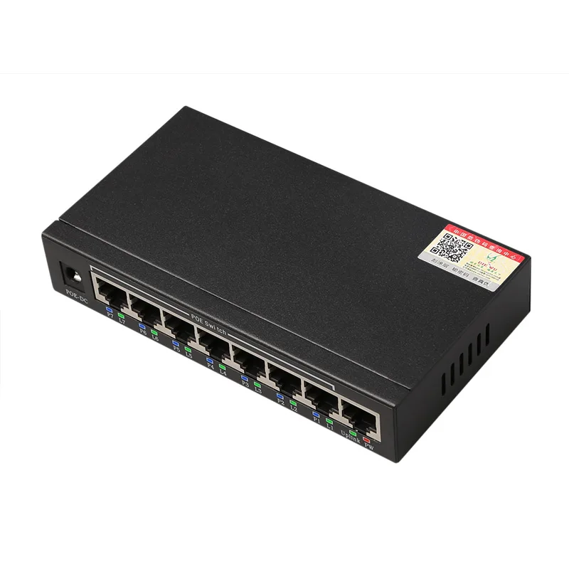 DIEWU 8 портов RJ45 10/100 Мбит/с POE сетевой коммутатор умный блок питания Ethernet