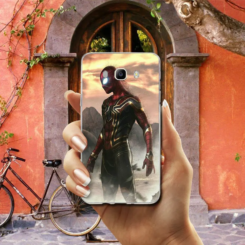 Photo 4 Для Samsung Galaxy J1 J2 J3 J4 J6 J5 J7 J8 A3 A5 A7 чехол мягкий, ТПУ Силиконовые чехлы для телефонов с изображением Человека-паука светящийся костюм - Цвет: Photo 4