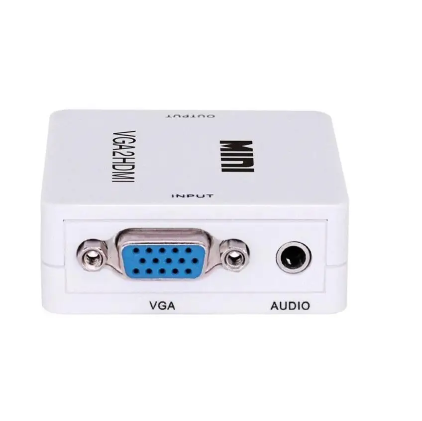 Новый Супер Скоростной адаптер VGA к HDMI Женский видео кабель конвертер с аудио HD