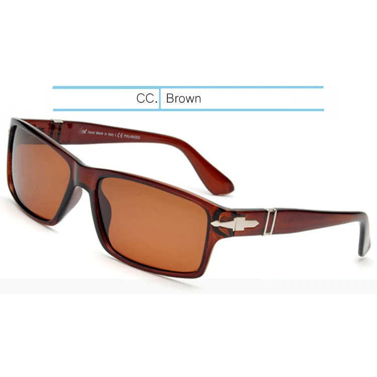 Brown IVSTA, поляризационные солнцезащитные очки, мужские квадратные очки, модные, для вождения, Миссия Impossible4, Том Круз, Джеймс Бонд, Роскошные, брендовые, дизайнерские, хит - Цвет линз: Brown