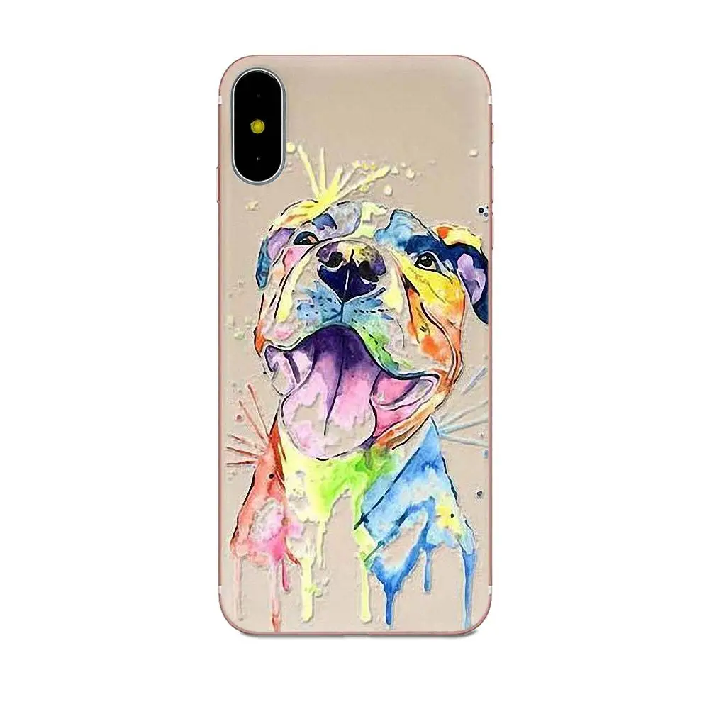 Для Xiaomi Redmi Mi Note 7 8 9 SE Pro Lite Go Play мягкие защитные чехлы из ТПУ собаки американского