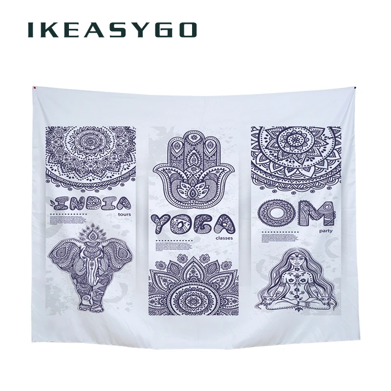 IKEASYGO 1 шт. животных Elephent гобелен Цветной печатных декоративный 2000x1300 мм 1500x1300