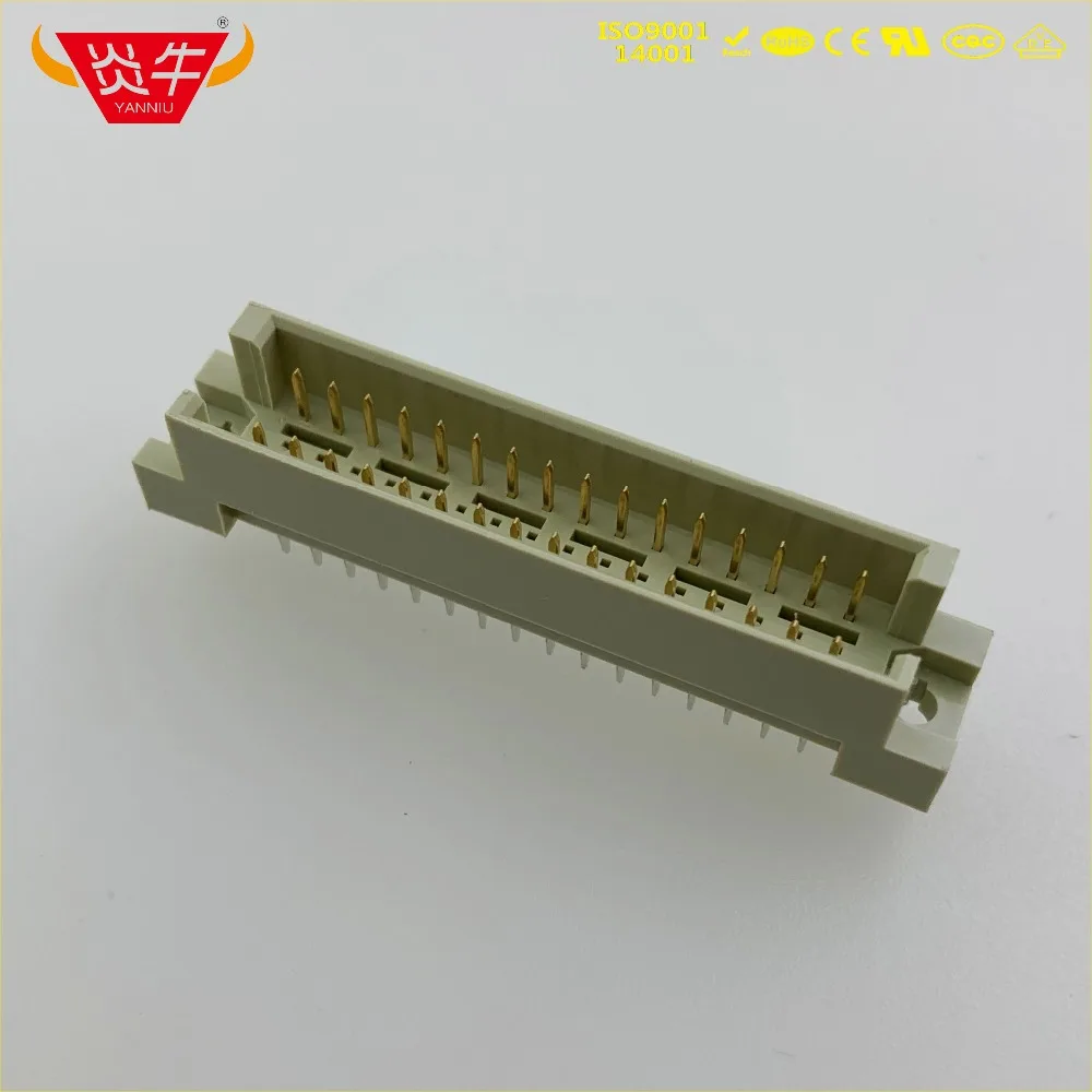 Разъем DIN 710-1100-3032-S 2*16P 32 контакта прямой штекер европейская розетка 9001-17481COOA NEXTRON 50