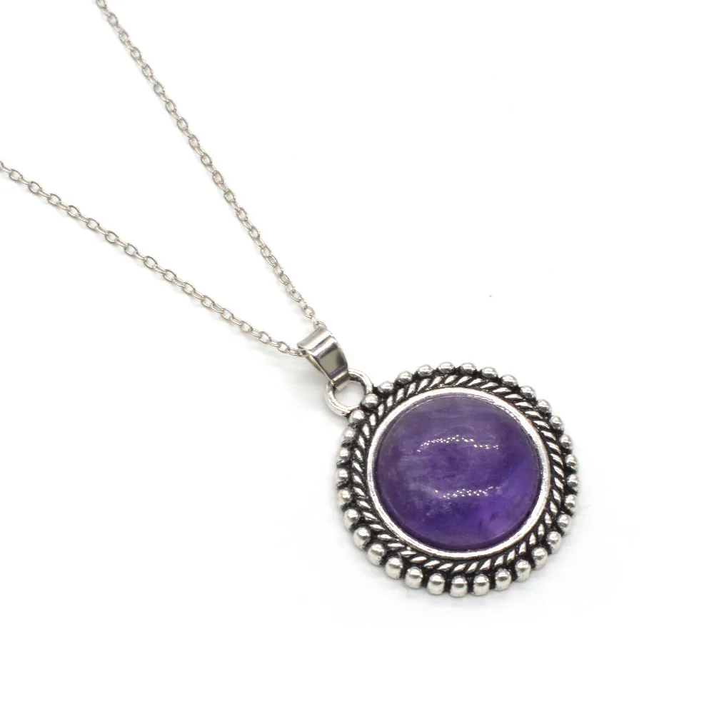 2018 ожерелье из натурального камня Подвеска розовый кристалл Opel драгоценный