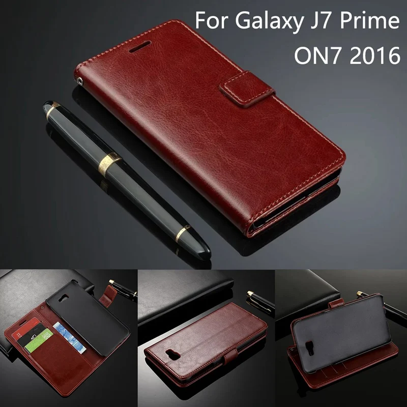 Кожаный чехол для samsung Galaxy J7 премьер G6100 флип на 7 2016 ON7 кошелек Fundas держатель карт